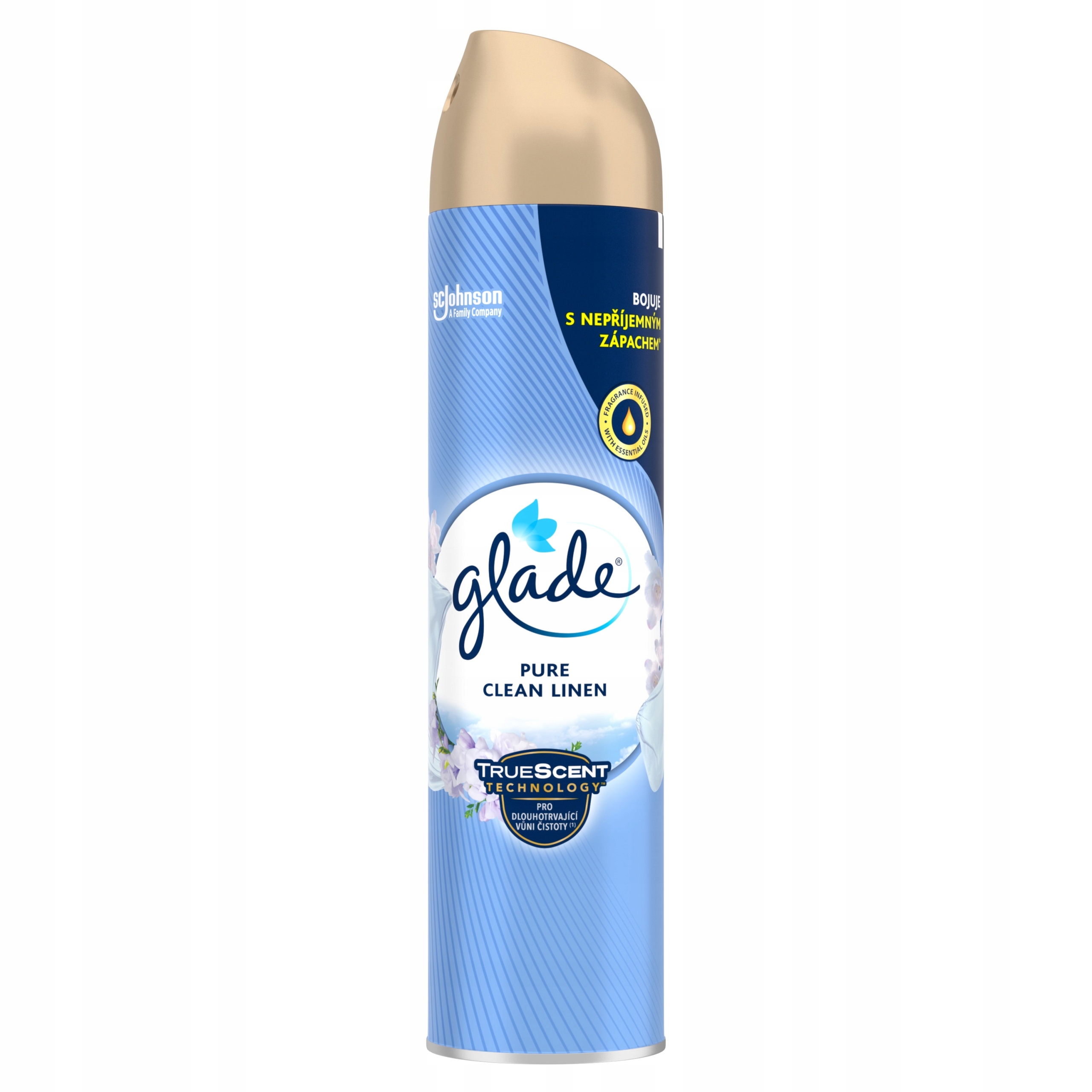 ODŚWIEŻACZ POWIETRZA GLADE W SPRAYU AEROZOL O ZAPACHU ŚWIEŻEGO PRANIA 300ML