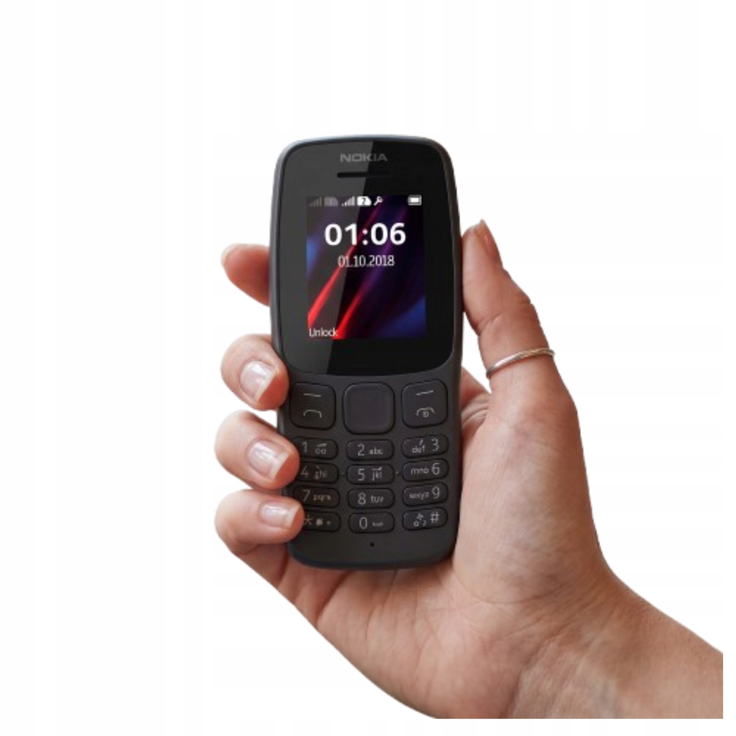 Egyszerűen Kezelhető Fekete Gsm Telefon Idősek Számára Alapvető Funkciók