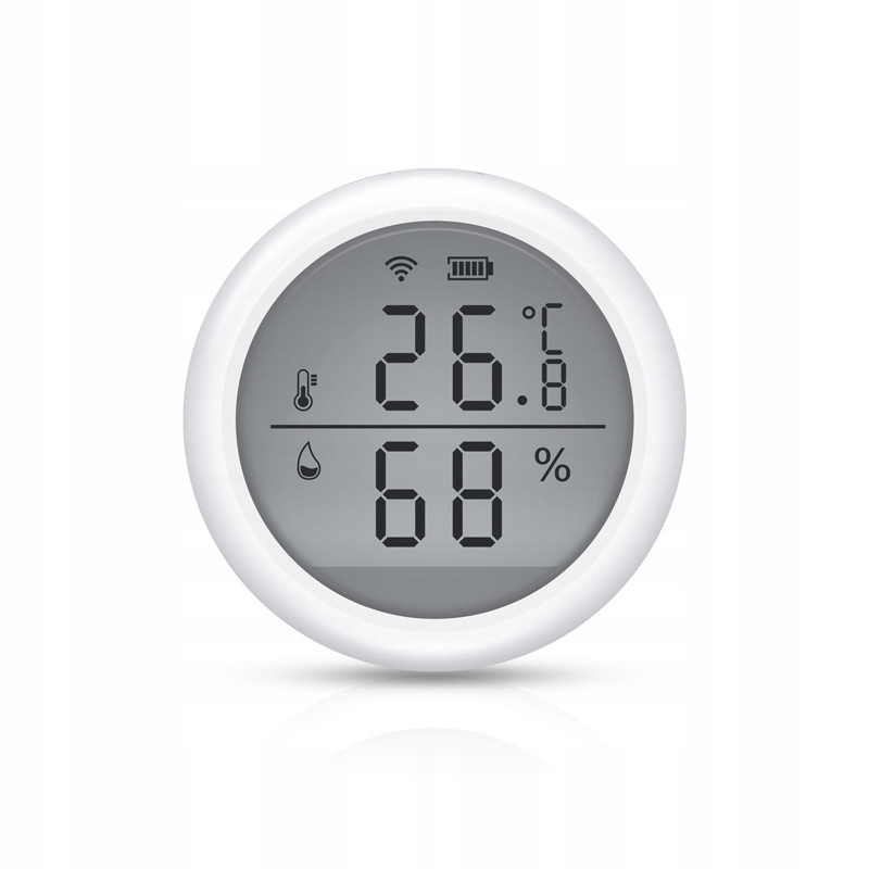 

Mini czujnik temperatury wilgotności WiFi LCD Tuya