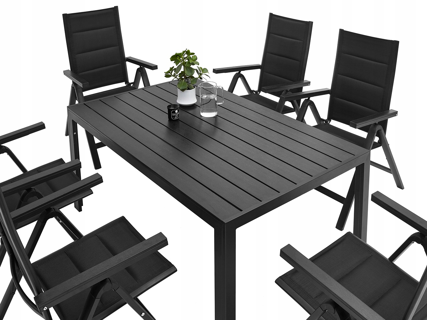 MEBLE OGRODOWE ZESTAW STÓŁ 6+1 NA TARAS BALKON Producent MAT-COMPANY