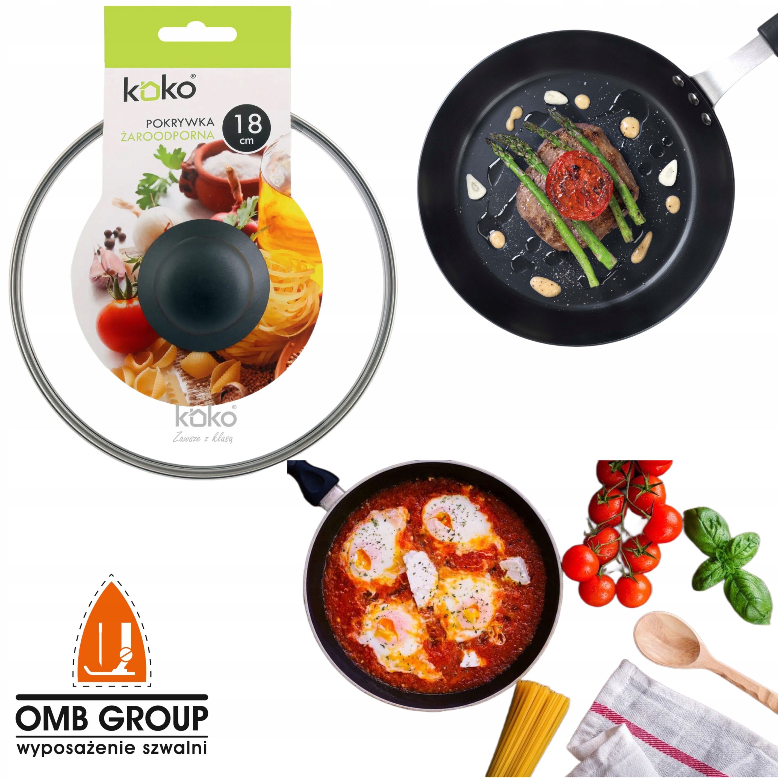 

Pokrywa Żaroodporna Szklana Do Garnka Patelni 18CM