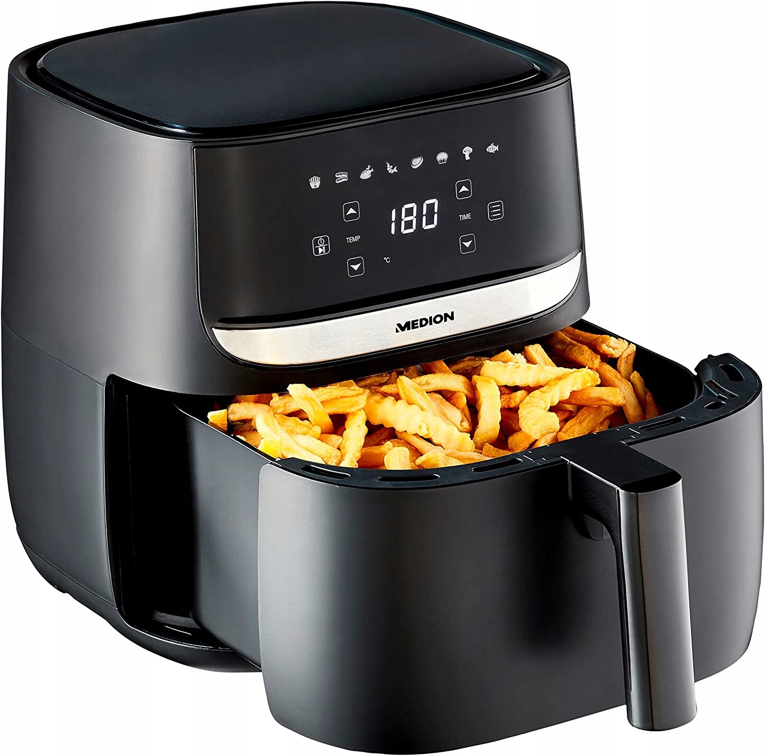 Frytkownica niemiecka Medion Air Fryer 1700W XXL 5,7L,8 Programów