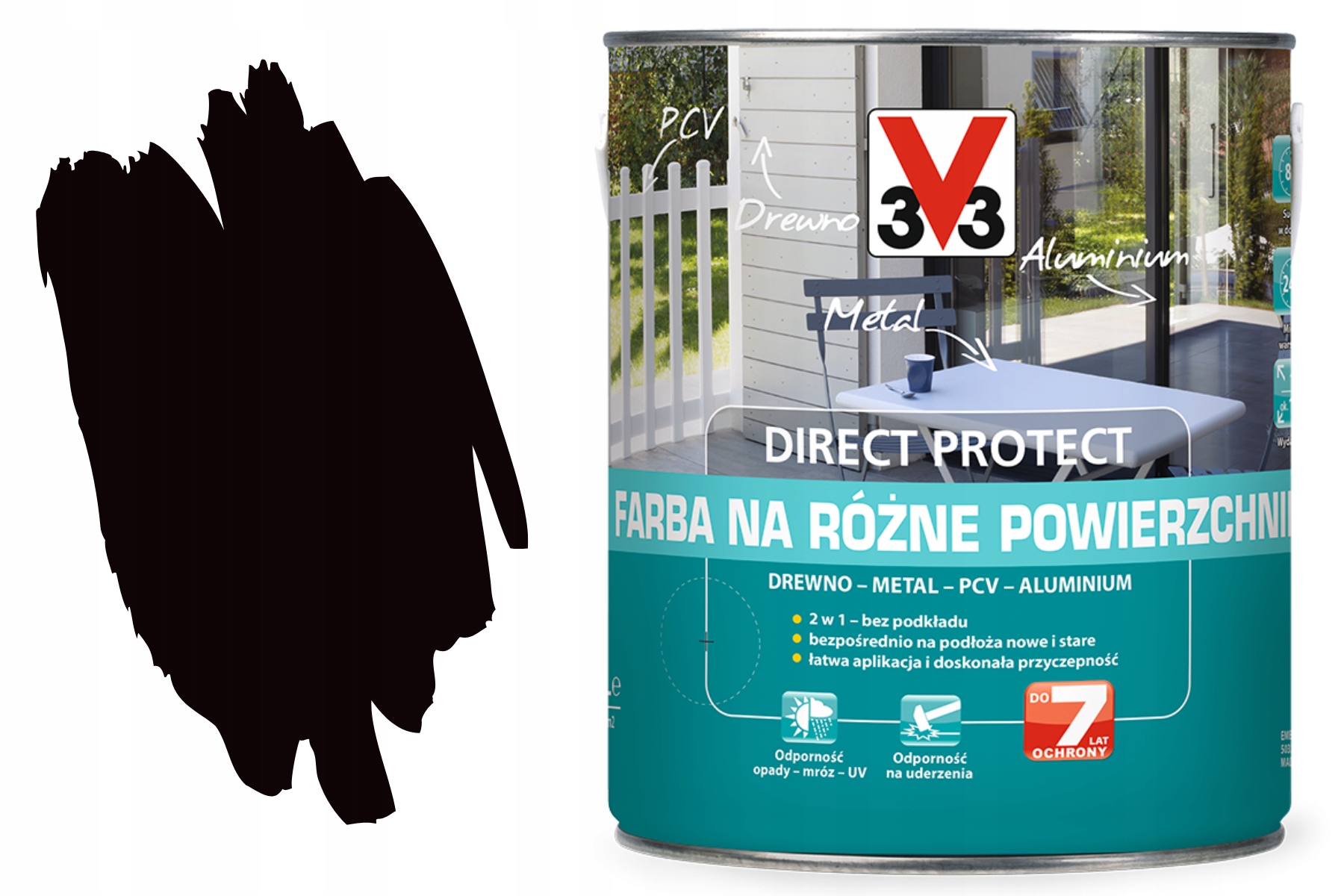 3V3 Barva Různé Direct Povrchy Pro Kov Protikorozní Dřevo Rze 9005