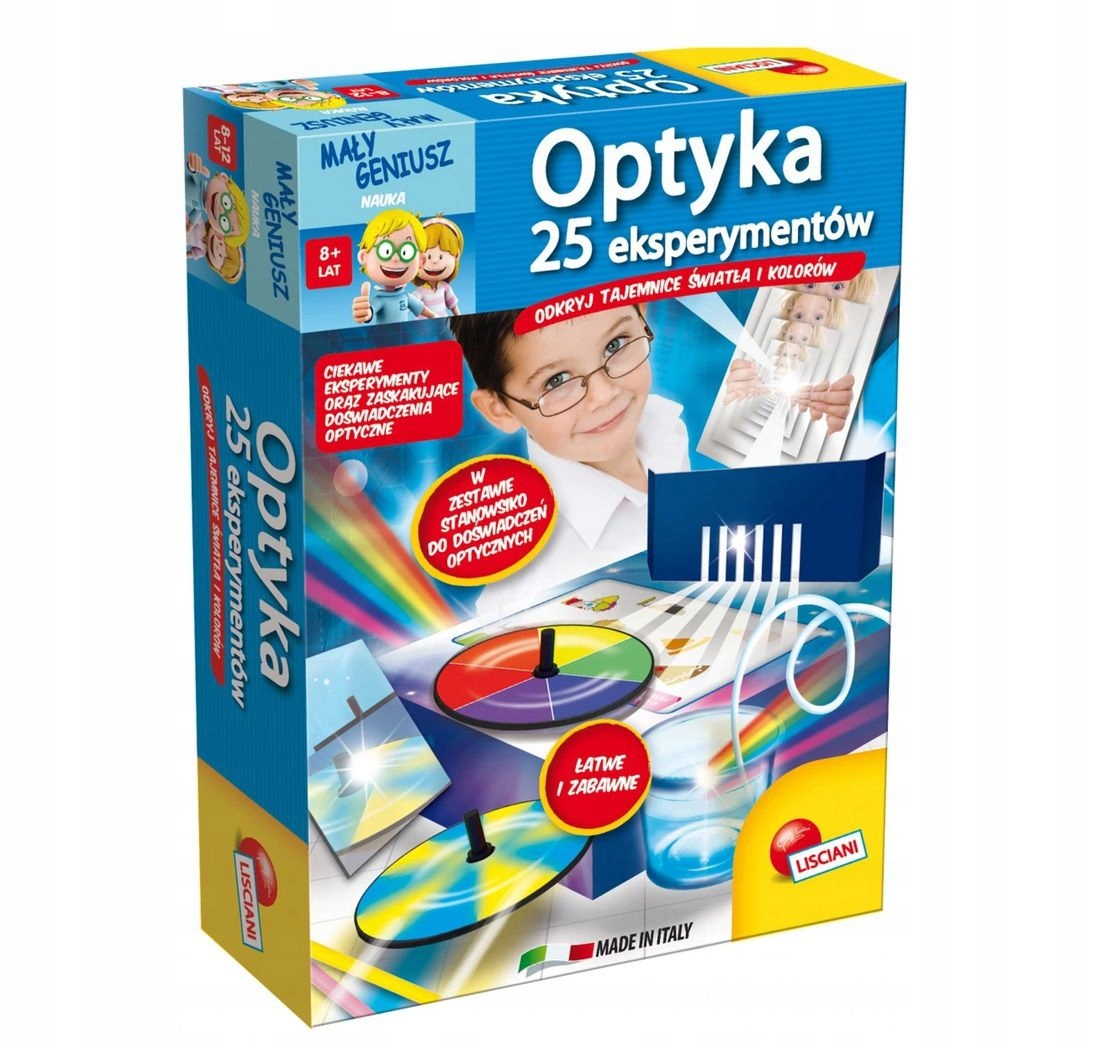 

Optyka 25 eksperymentów Mały Geniusz