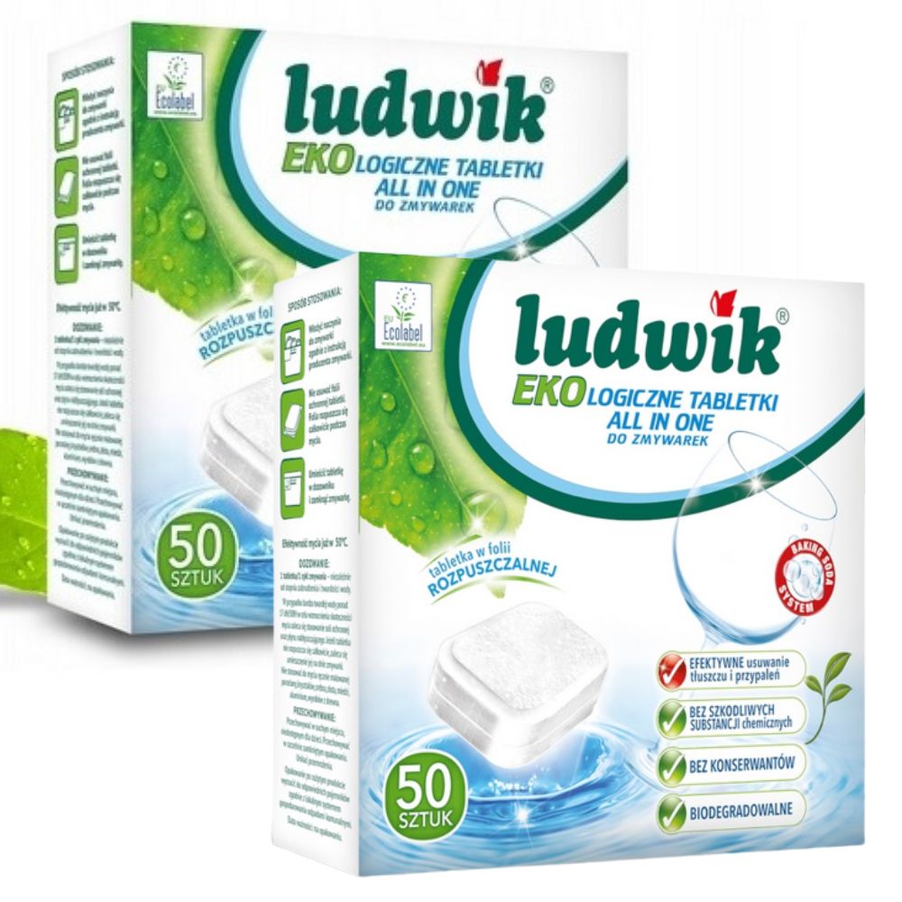 Levně Ludwik Eko Tablety ALLin1 do myčky Bio 2x50ks