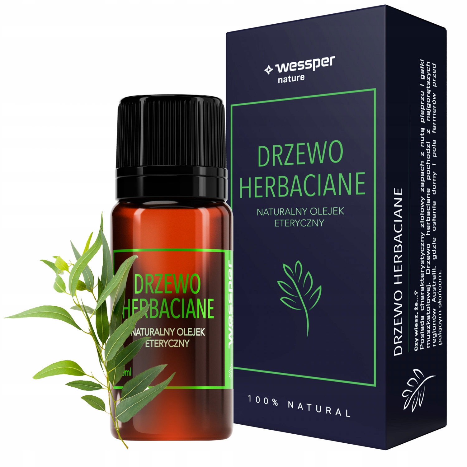 

100% Olejek Eteryczny Z Drzewa Herbacianego 10ml