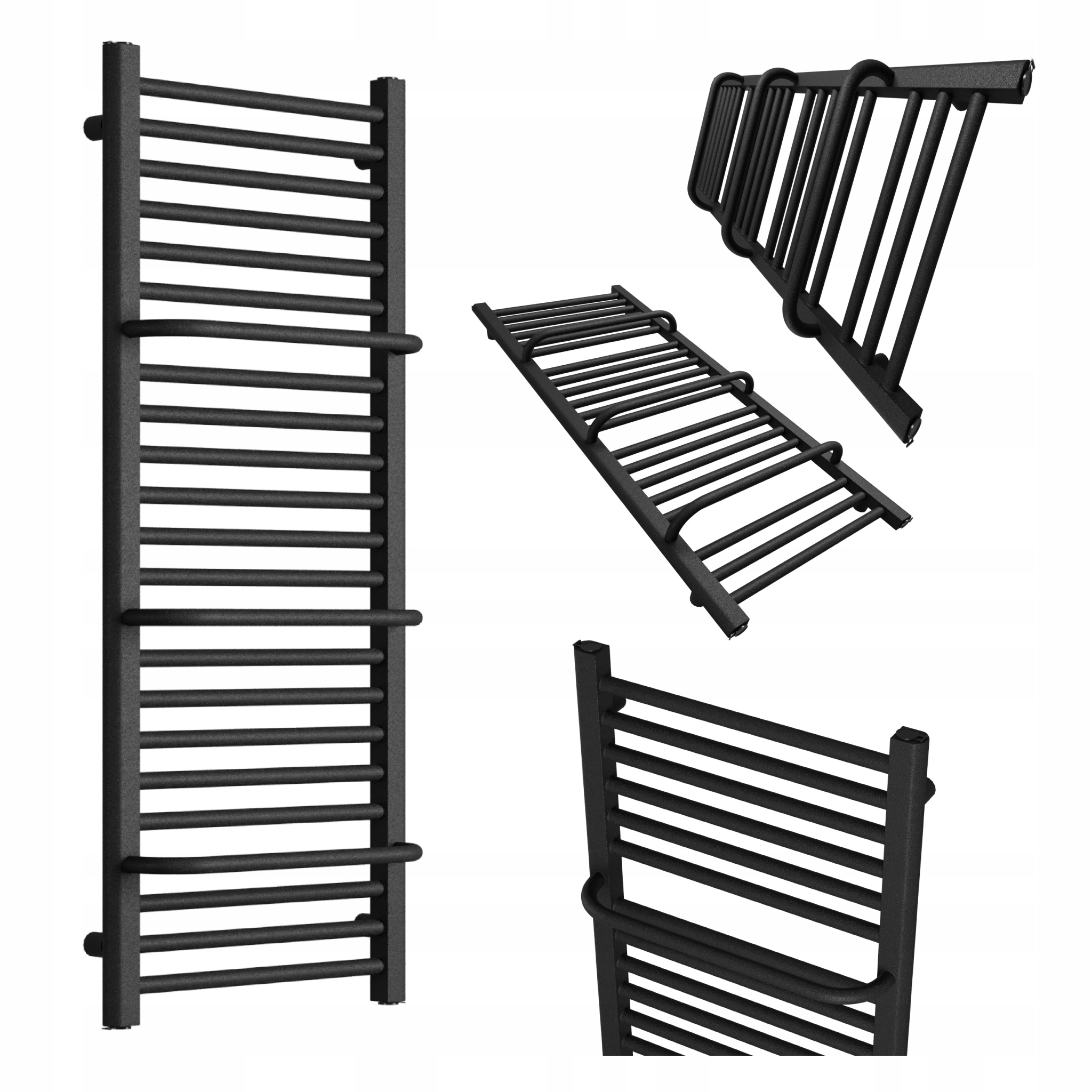 Koupelnový Radiátor Power 720x550 Černá Struktura