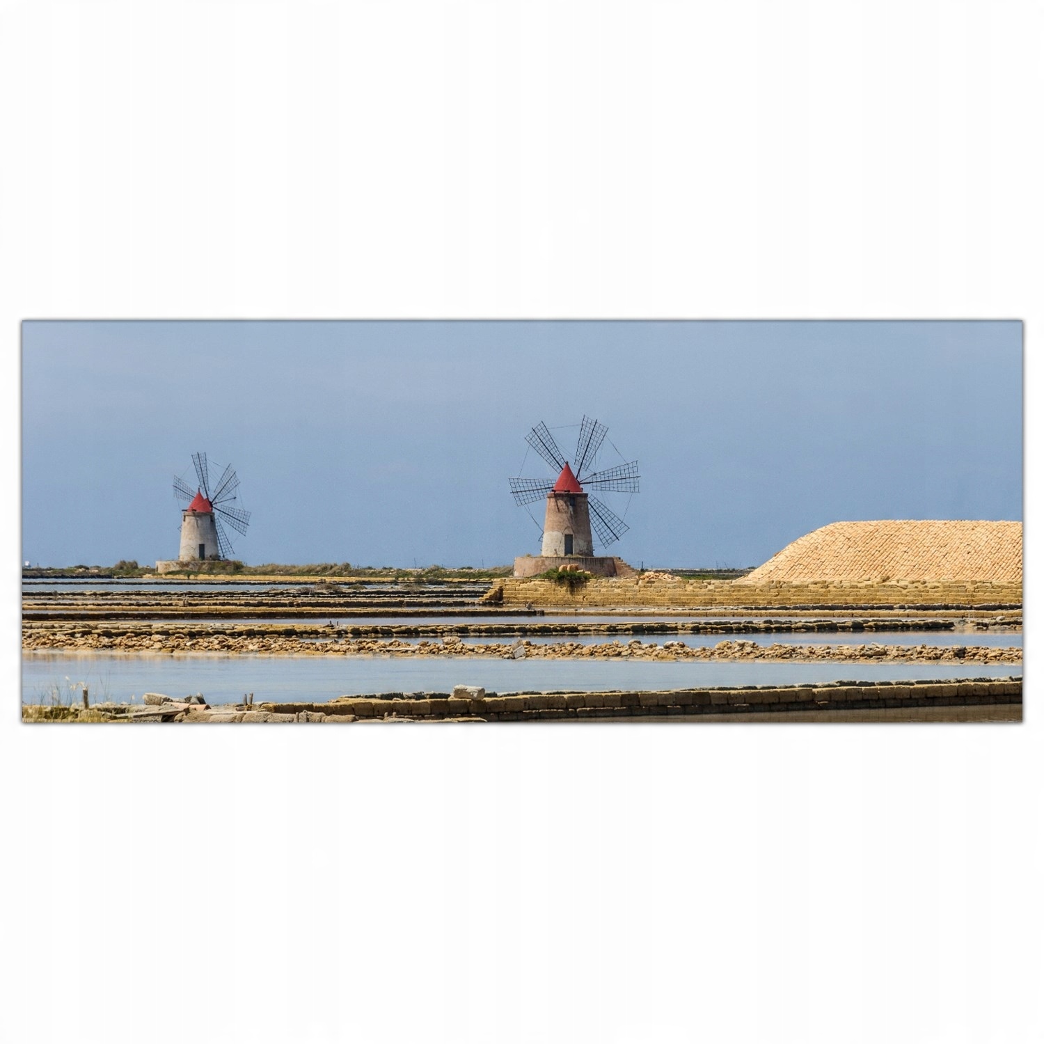 

Obraz na szkle Foto Młyny Sycylia Włochy 125x50