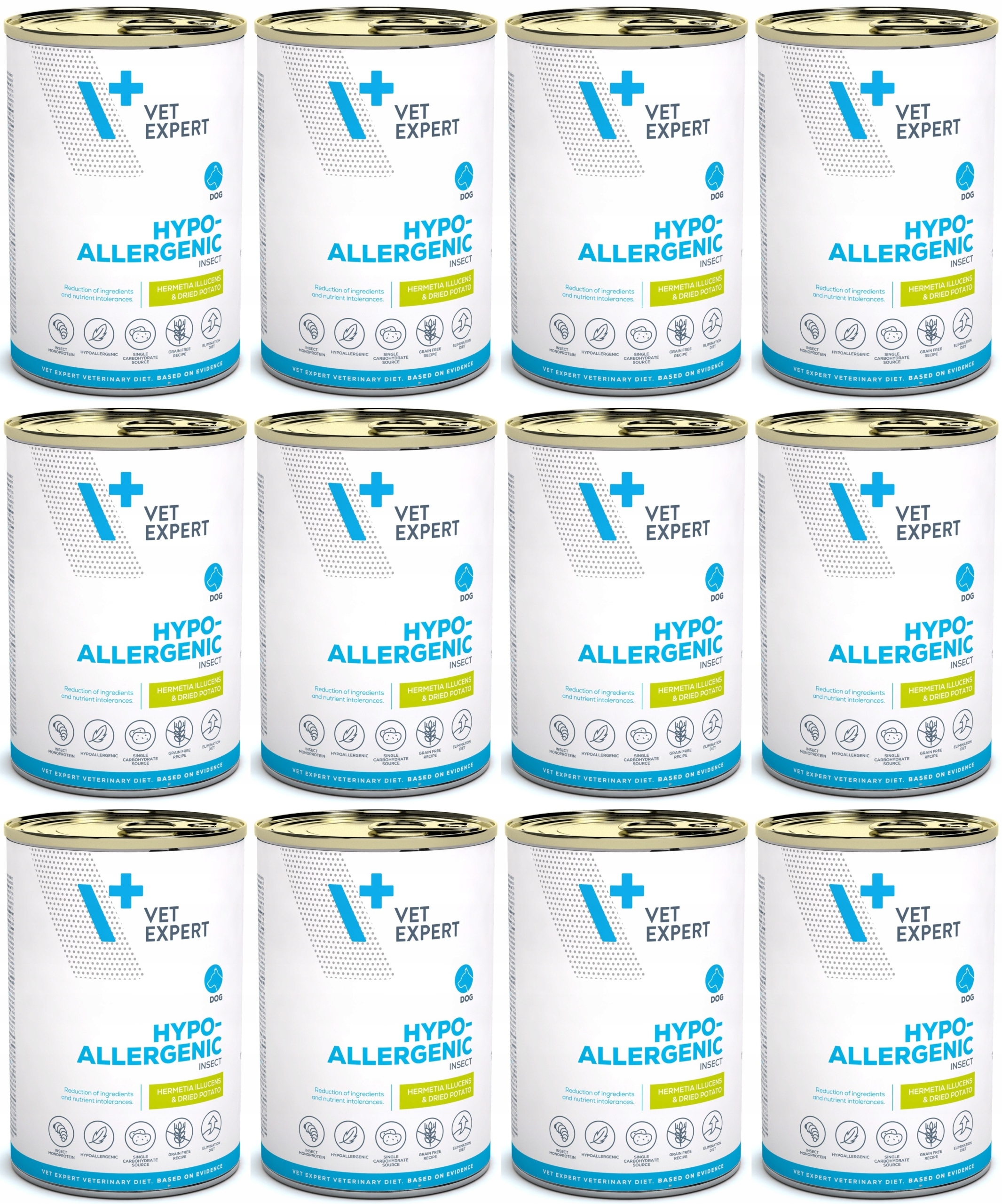 4T VetExpert Dog Hypoallergenic Insect 12 x 375 g