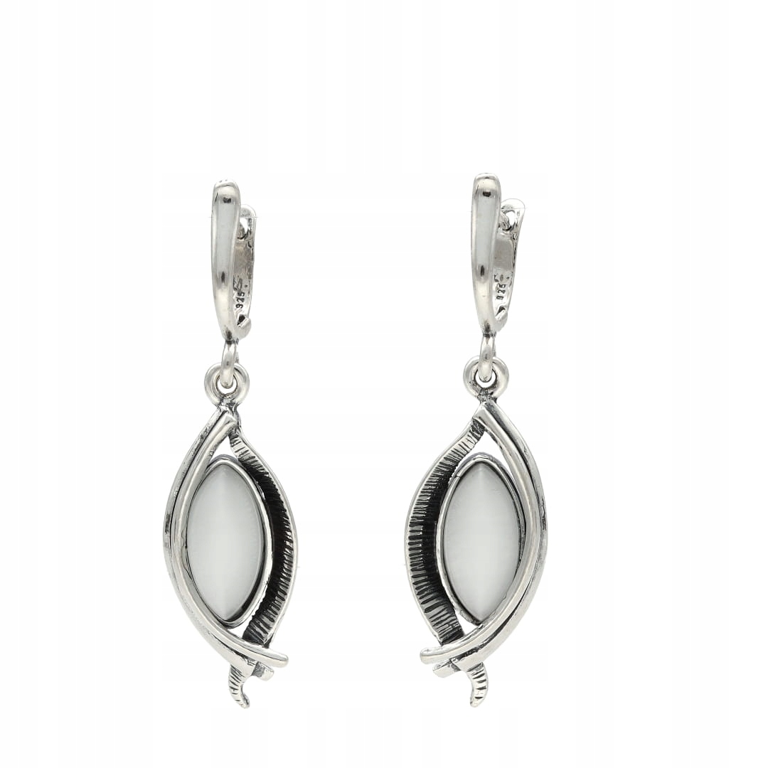 Náušnice s reliéfem stříbro