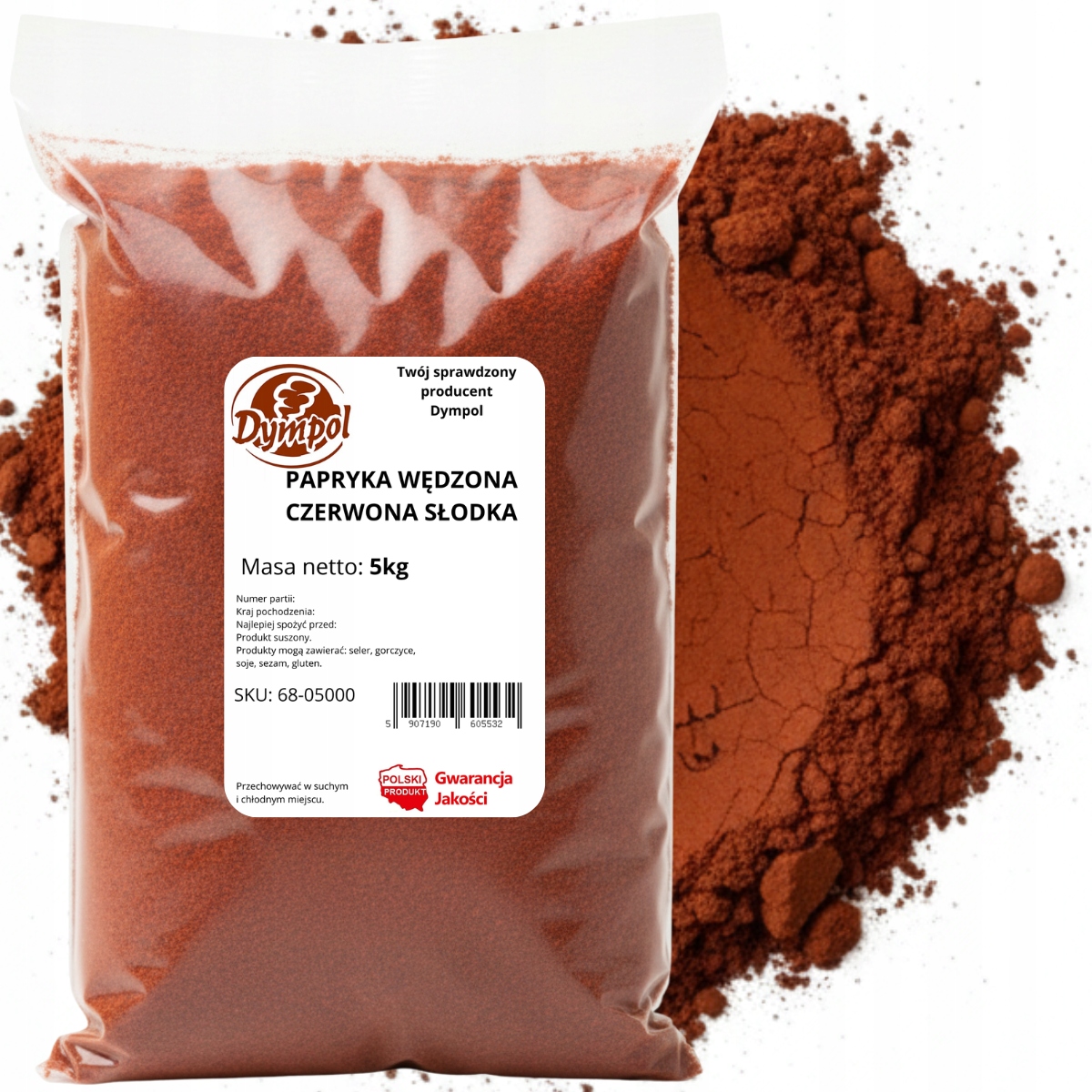 Levně Uzená Paprika Červená Sladká Aromatická Přírodní Kvalita Dympol 5 kg
