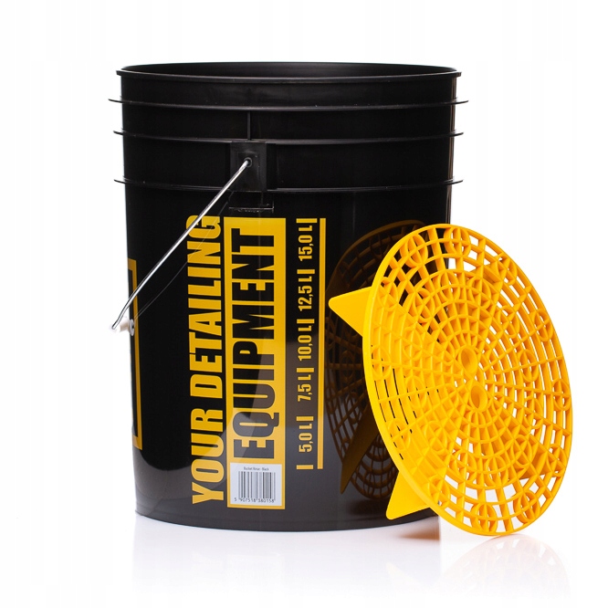 Wiadro Detailingowe do Mycia Auta + Separator Żółty RINSE 20L WORK STUFF