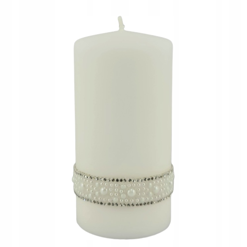 

Świeca Crystal Walec Średni Fi 7 Biała