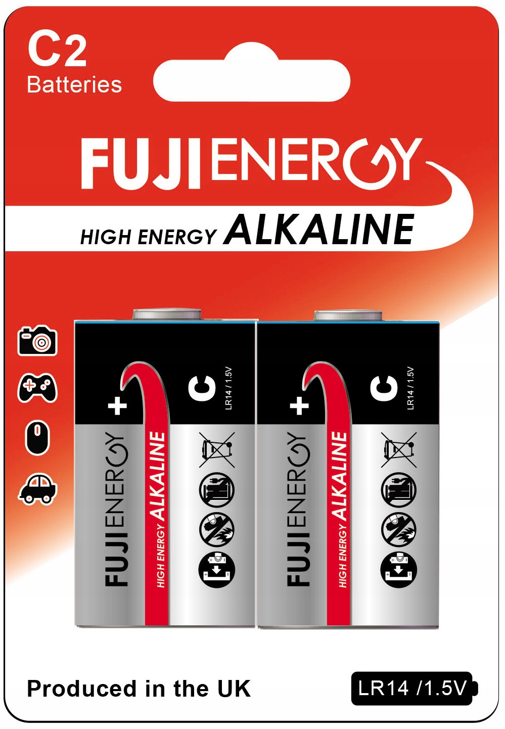 

2x Bateria Alkaliczna LR14 1.5V Fujienergy 7500mAh