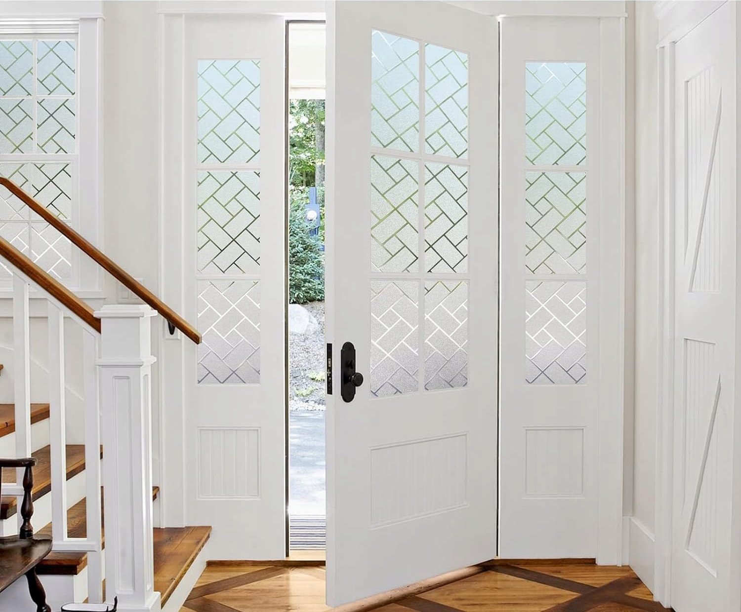 SAMOPRZYLEPNA FOLIA NA SZYBĘ OKIENNA MATOWE SZKŁO DEKORACYJNA 100*152cm Marka inna