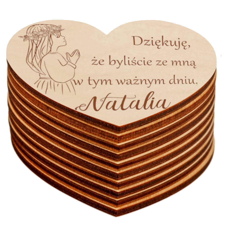 Magnes Podziękowanie gości Komunia Chrzest 10SZT