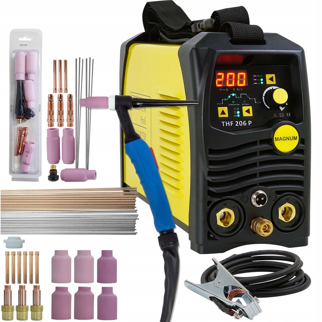 Spawarka inwertorowa Magnum Mma Tig DC Puls 200A