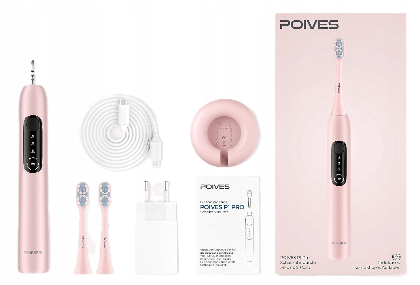 Poives P1 Pro Szczoteczka do zębów różowo perłowa