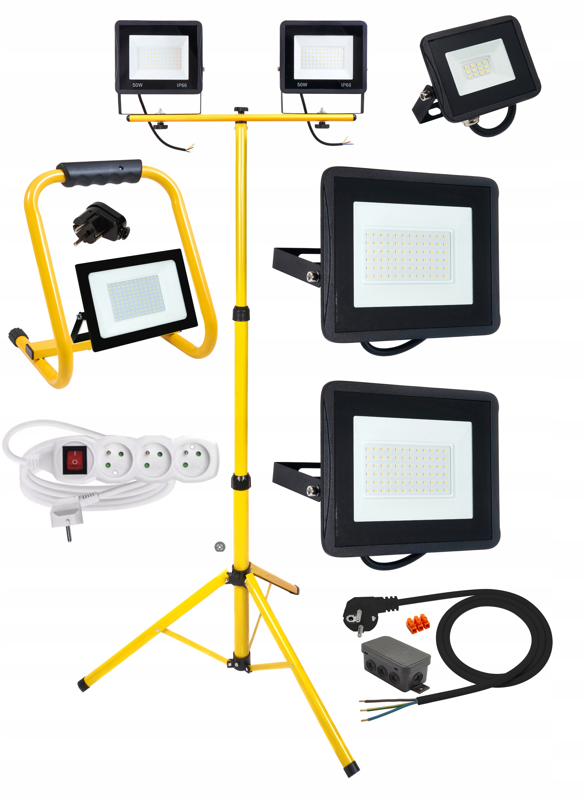 

Zestaw budowlany Led 1 statyw halogen 150W