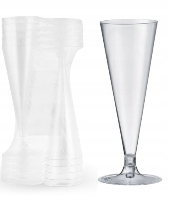 

Kieliszki Plastikowe do Szampana 160 ml 10 szt