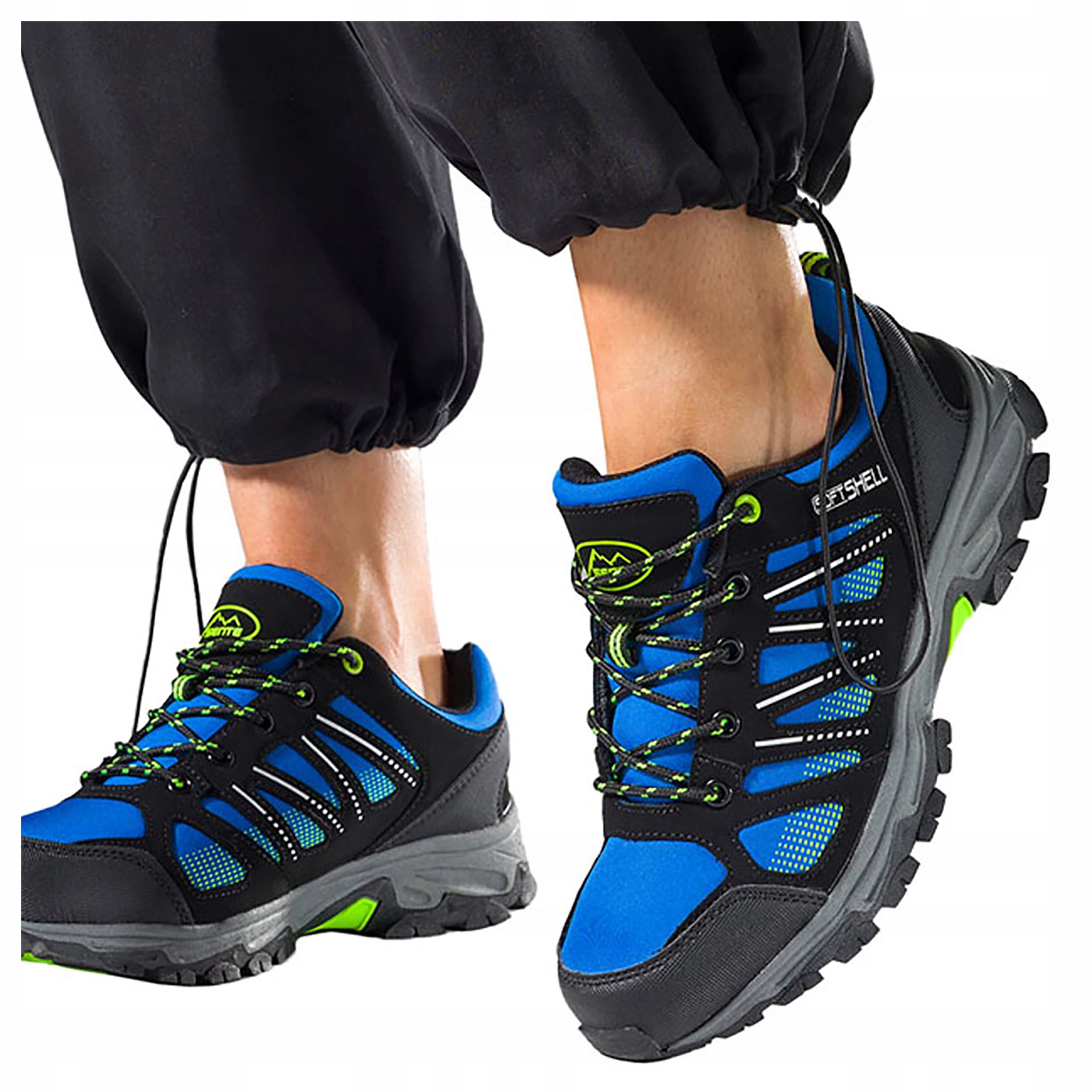 TREKKINGOWE BUTY SPORTOWE DAMSKIE SOFTSHELL SZNUROWANE WYGODNE LEKKIE r 37