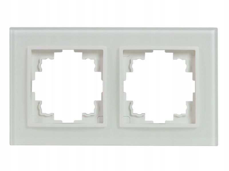 

Ramka podwójna 'Modern' białe szkło