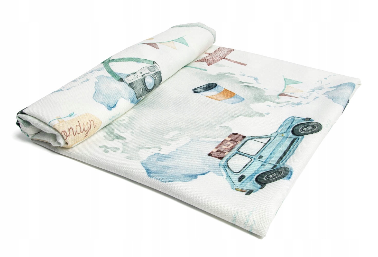 Duży Otulacz Bambusowy Maluchy dla chłopca 110x110