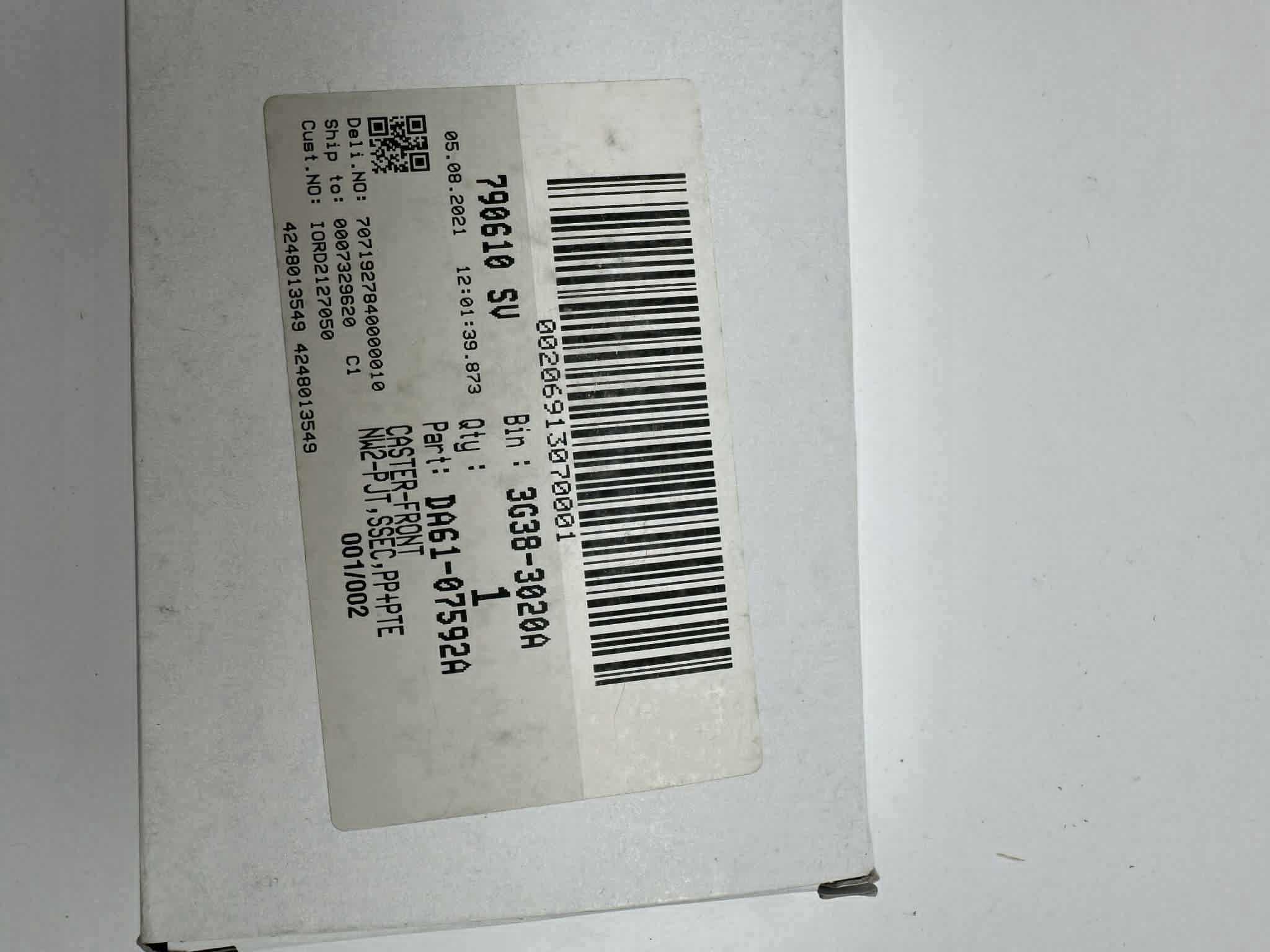 DA61-07592A – Przedni krążek do lodówki Samsung