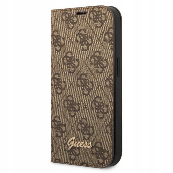 Guess GUBKP14XHG4SHW iPhone 14 Pro Max6,7" hnědá/brown book 4G Vintage Go