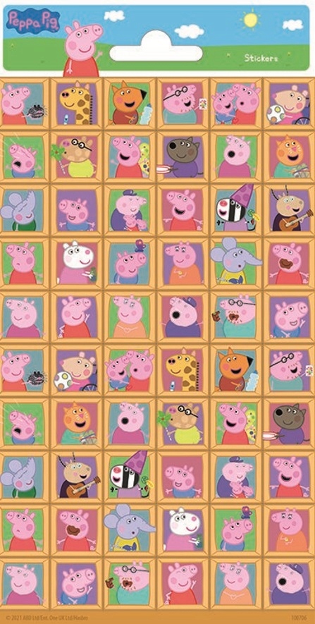 

Naklejki Świnka Peppa Pig Przyjaciele Party 60 Szt