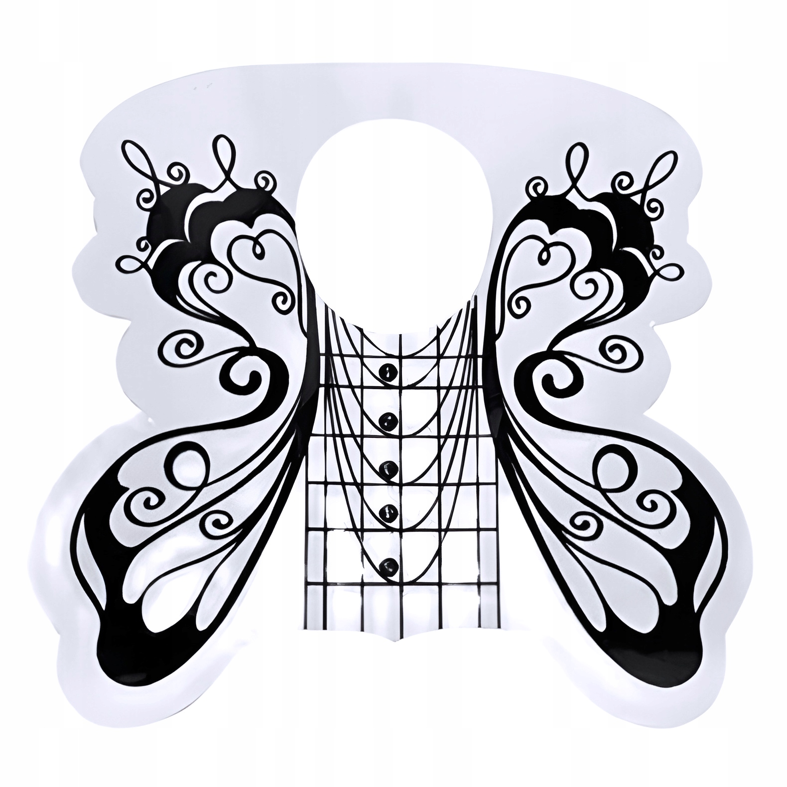 Szablony Formy Do Paznokci Czarny Motyl 500 szt Liczba sztuk 500 szt.