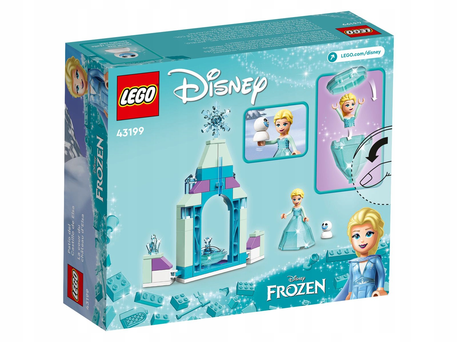 LEGO DISNEY 43199 DZIEDZINIEC ZAMKU ELZY Stan opakowania oryginalne
