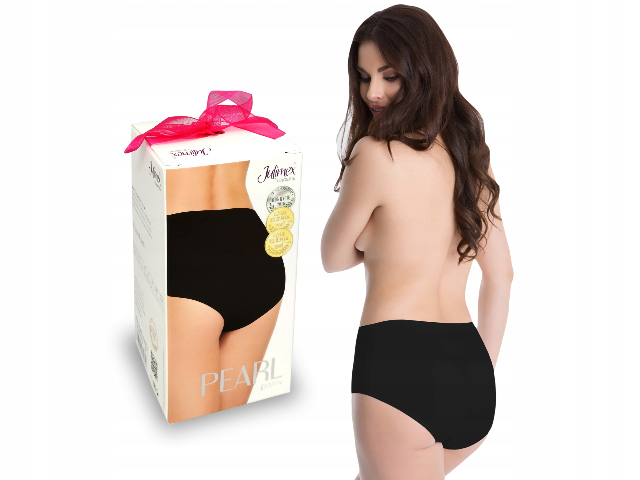 

Wysokie Figi Julimex Pearl bezszwowe Czarny S