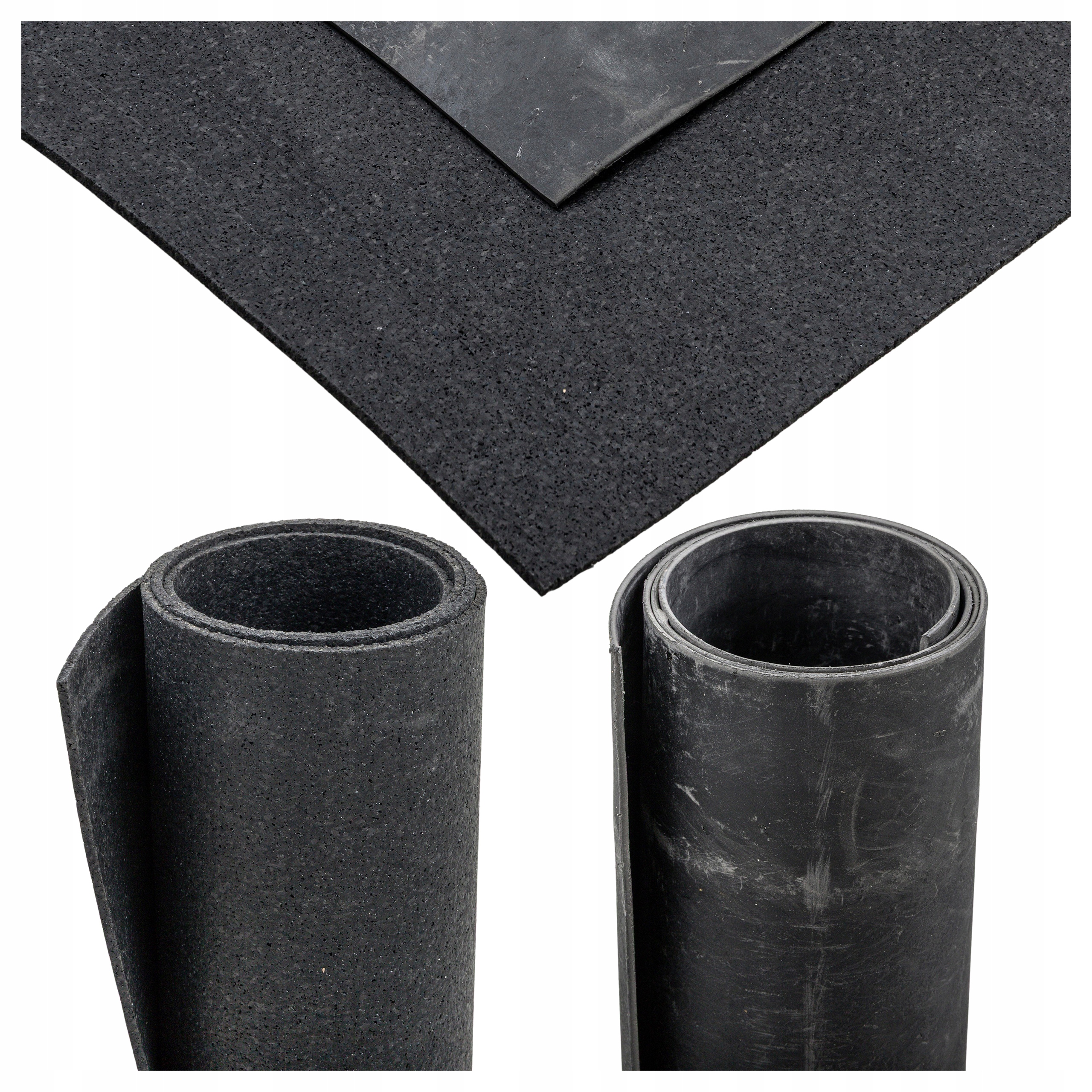 Sada tlumících gumových podložek s hustou izolací zvuků mezi byty