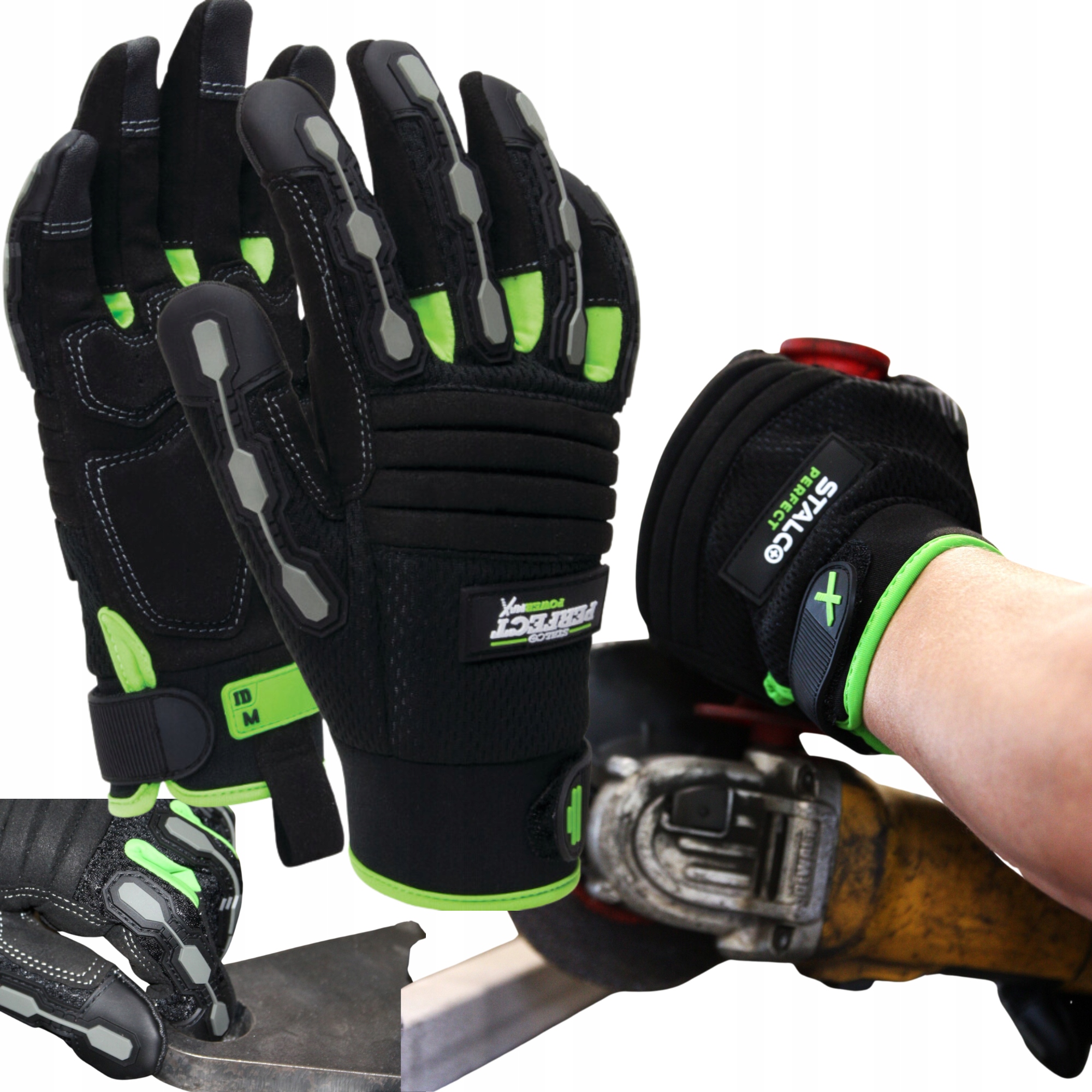 Rękawice robocze do prac antywibracyjne dobra redukcja wibracji XL