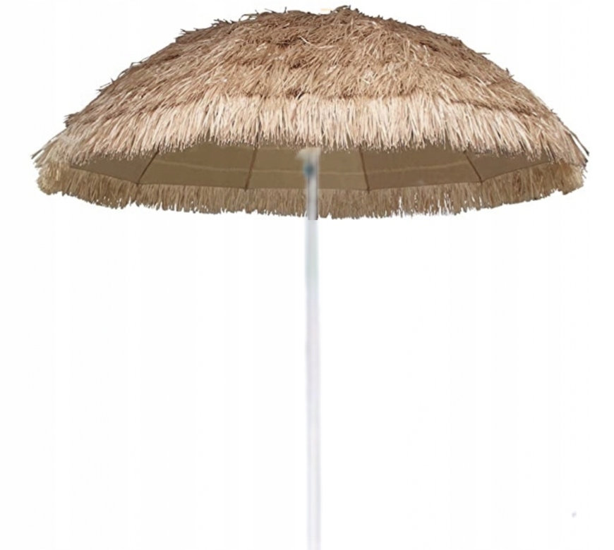Parasol Ogrodowy Balkonowy Składany słomiany boho plażowy Hawajski 1,5m