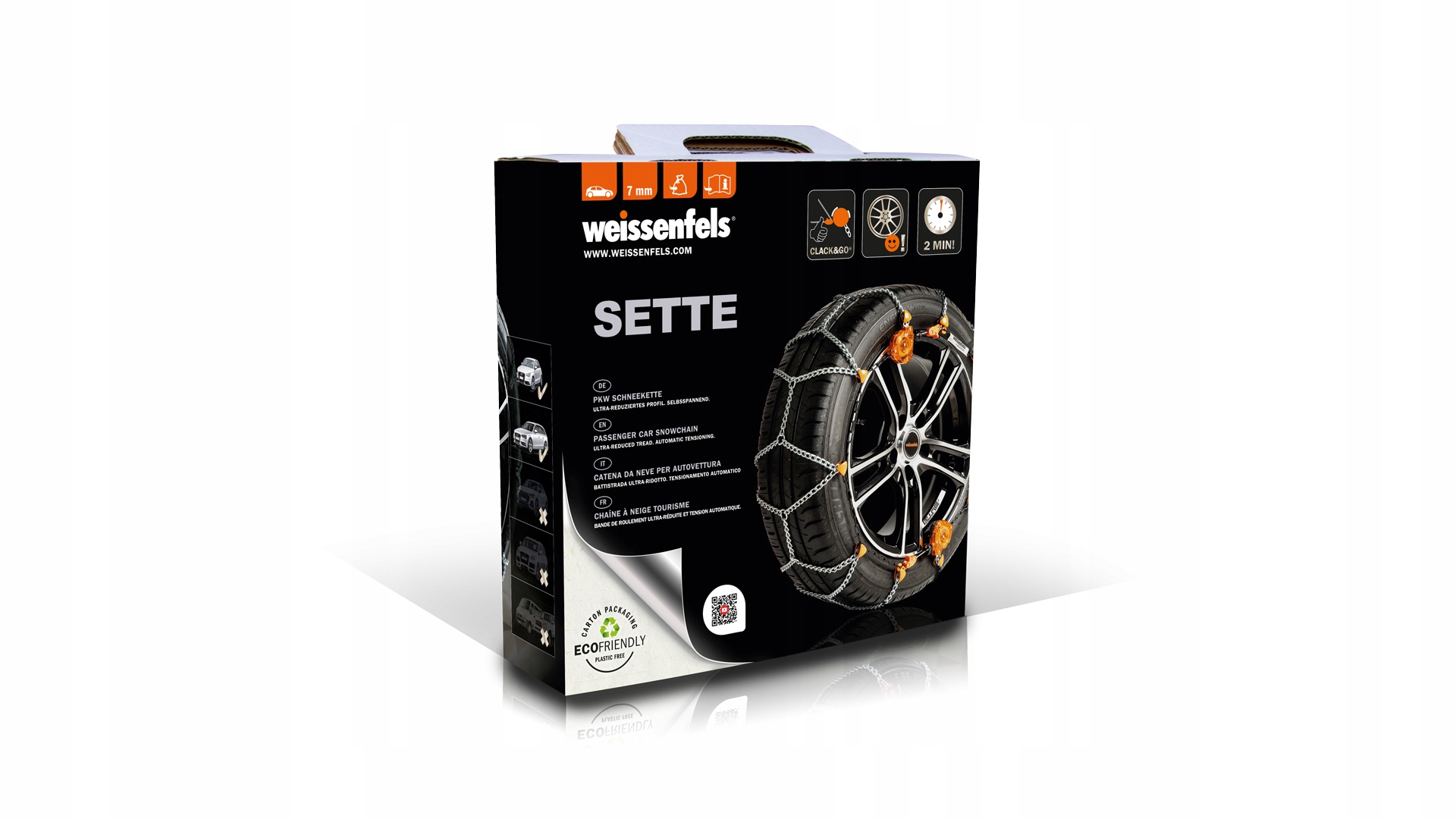 Łańcuchy śniegowe M45 7 KN 110 215/60R16 235/40R18 EAN (GTIN) 4008244315917