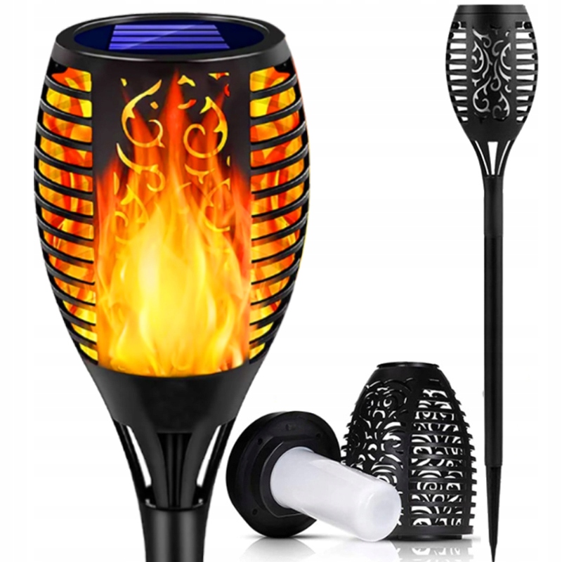 

Lampa Solarna Led Pochodnia Efekt Ogień Płomień