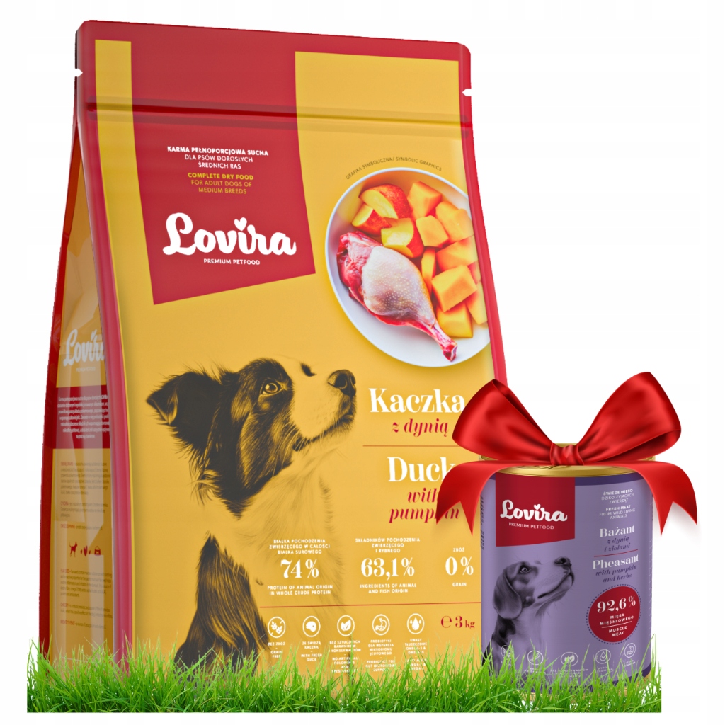 Levně Krmivo Suchá Kachna+bonus Krmivo Vlhké Bažant 92,6% bezobilné Vitamíny