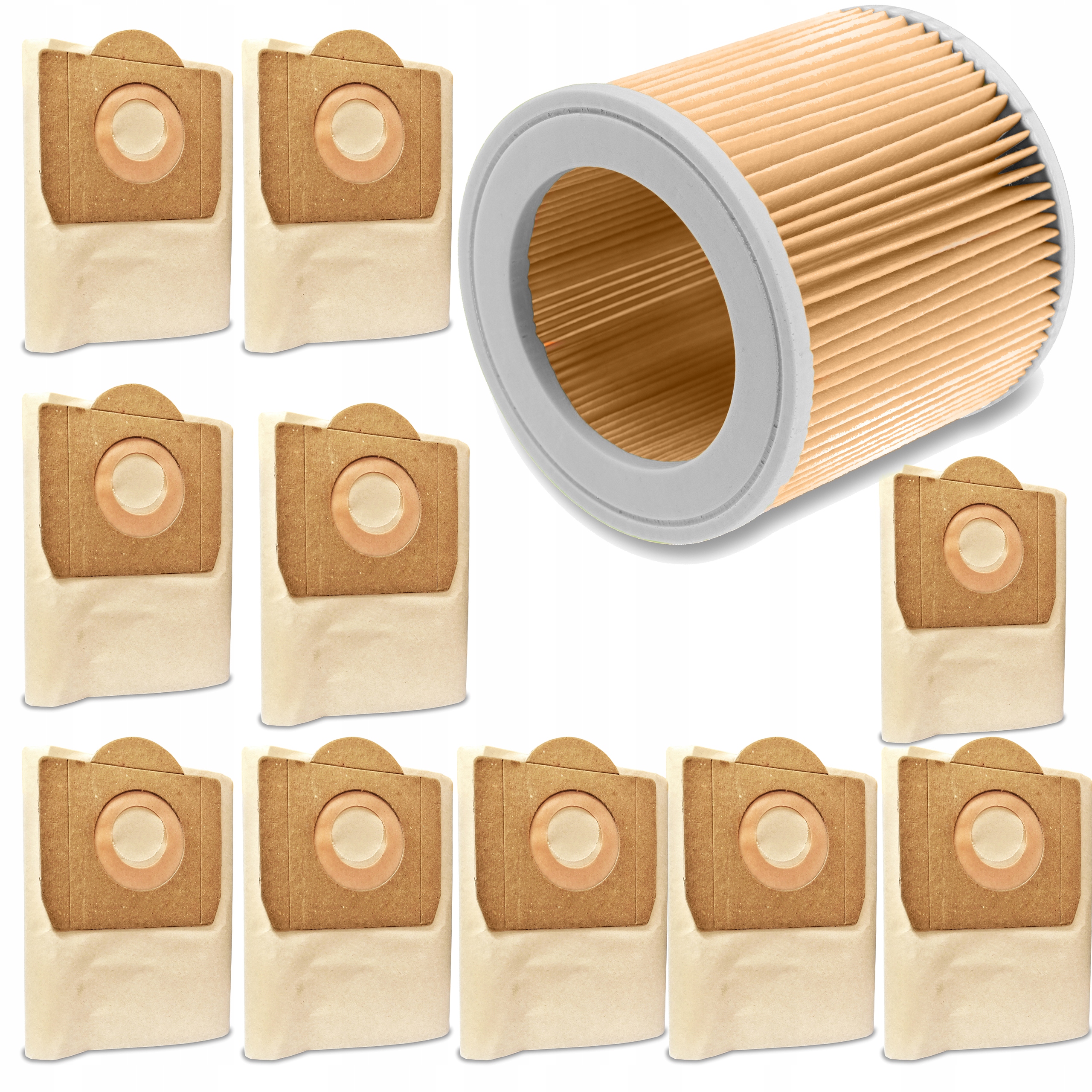 

10x Worki Filtr Do Odkurzacza Karcher WD3 200 MV3