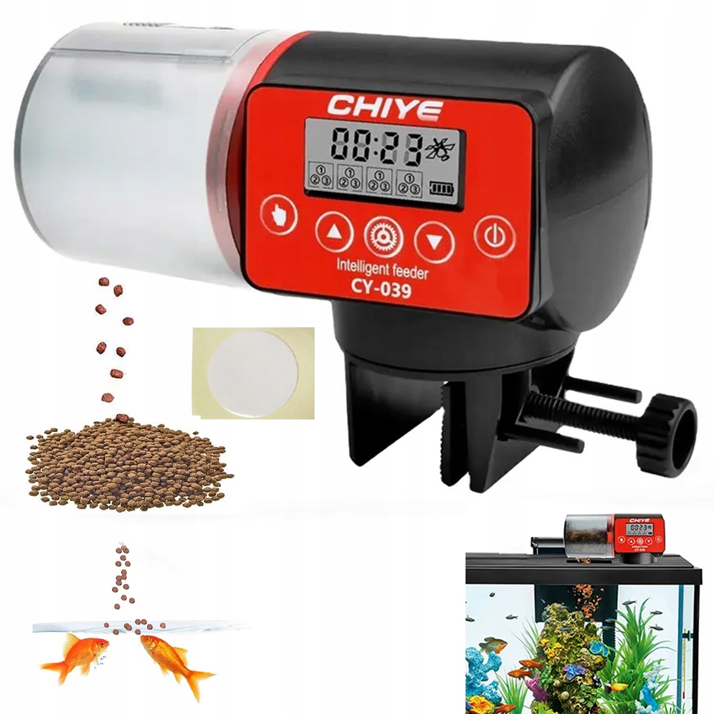 Levně Automatické Krmítko Pro Ryby S Časovačem Dávkovač Krmiva Do Akvária 200 ML