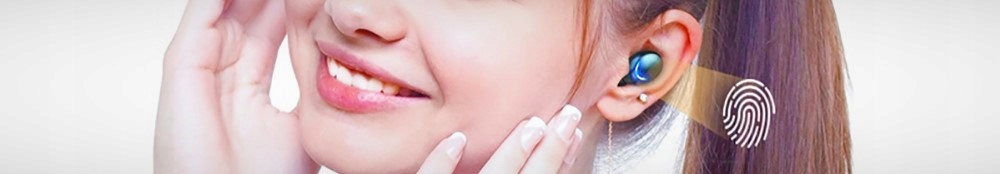 SŁUCHAWKI BEZPRZEWODOWE BLUETOOTH BT 5.1 SPORTOWE DOUSZNE TWS F9 POWERBANK Wysokość produktu 2.7 cm