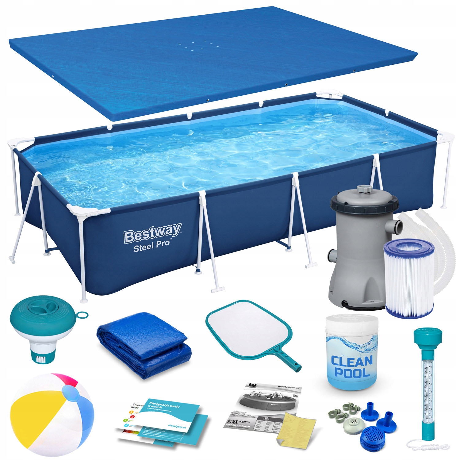 Záhradný Stojanový Bazén Veľký Set 15W1 400X211 Bestway