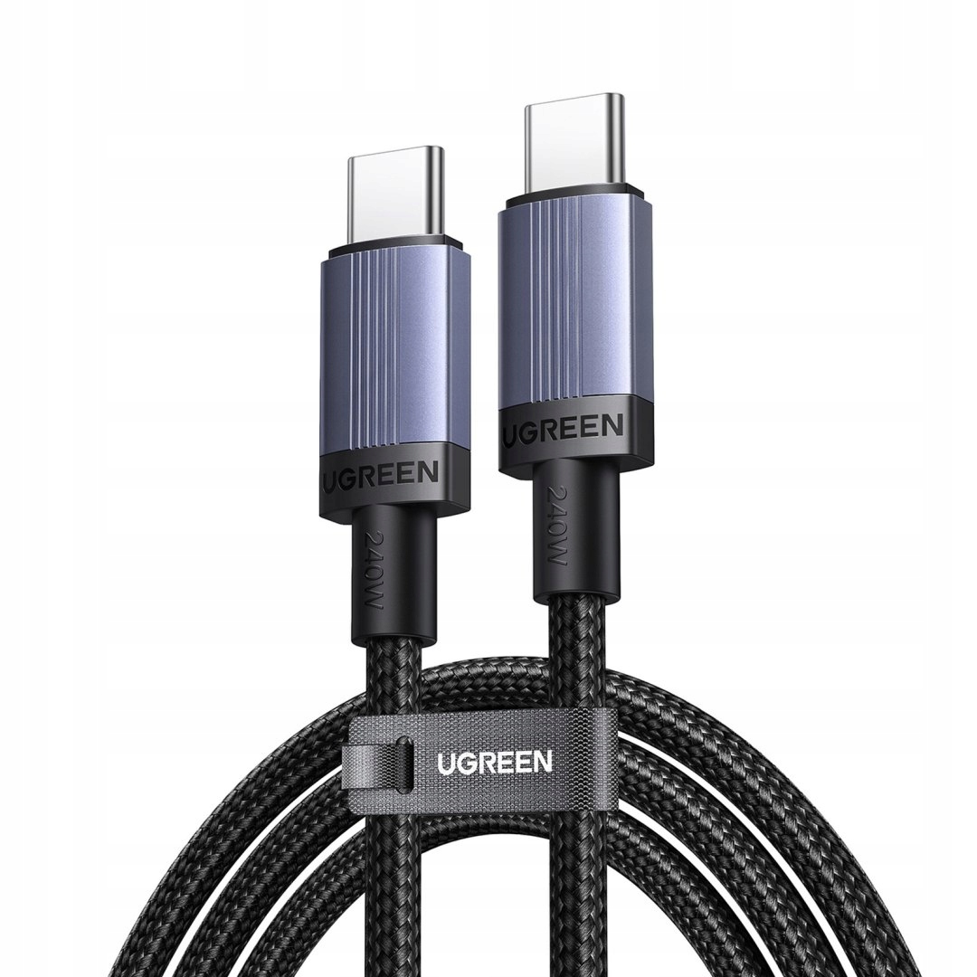 Kabel przewód Usb-c Pd 240W 0.5m czarny
