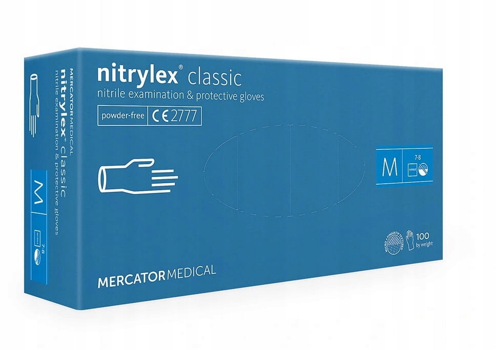 

Rękawice Nitrylowe Nitrylex Classic Blue 100 Szt M