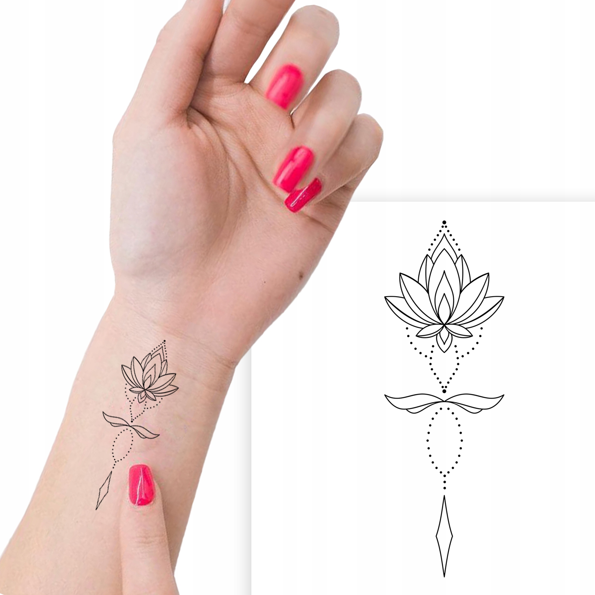 

Tatuaż Zmywalny Tymczasowy Tatoo Różne MiX