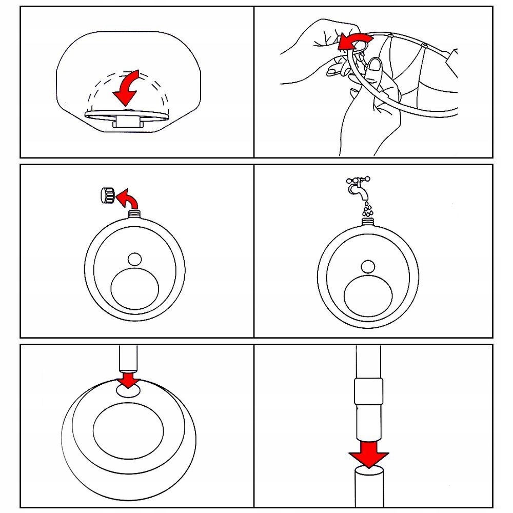 ZESTAW DO GRY W KOSZYKÓWKĘ KOSZA 108cm KOSZ+PIŁKA Rodzaj zestaw do koszykówki