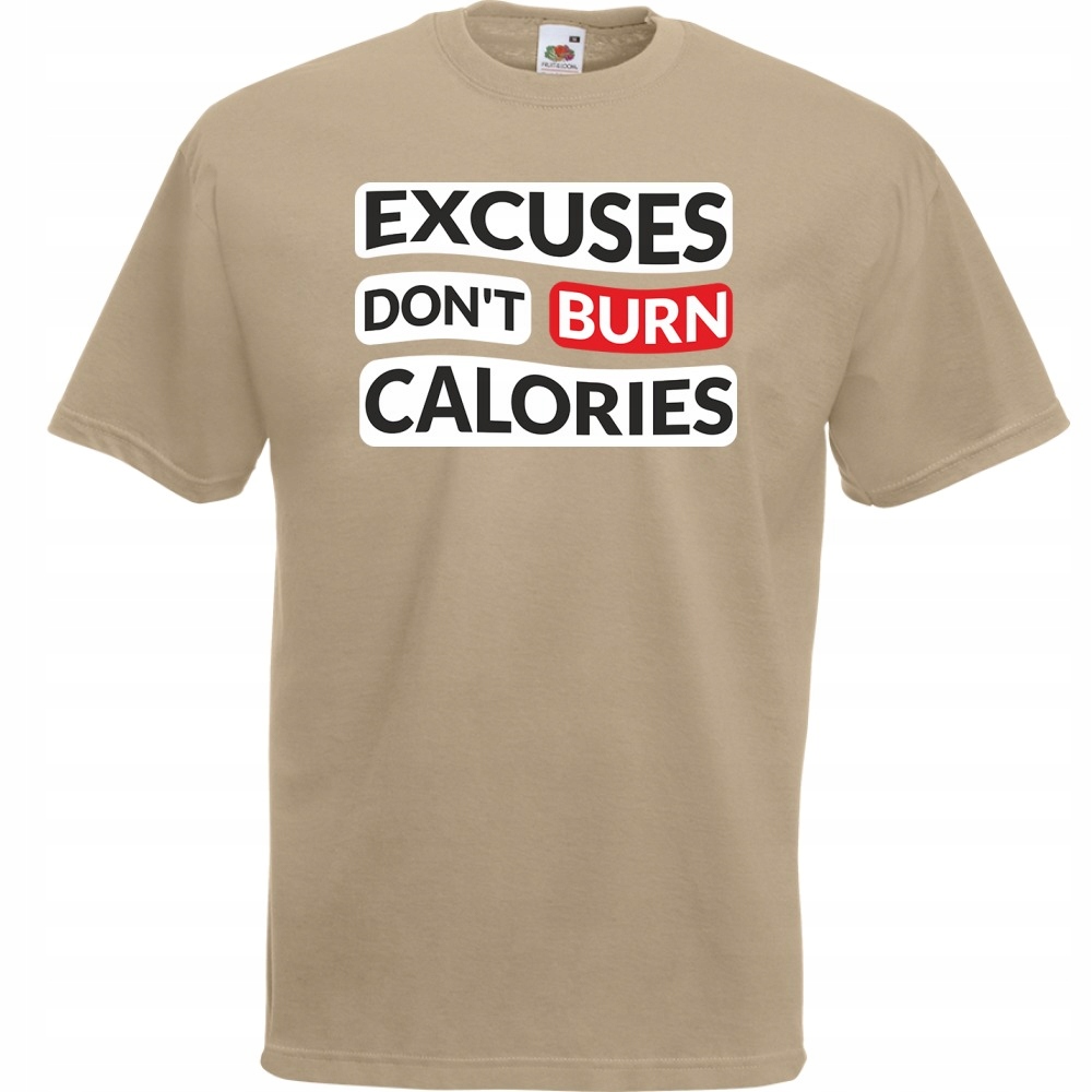 

Koszulka sport siłownia zabawna fit L khaki