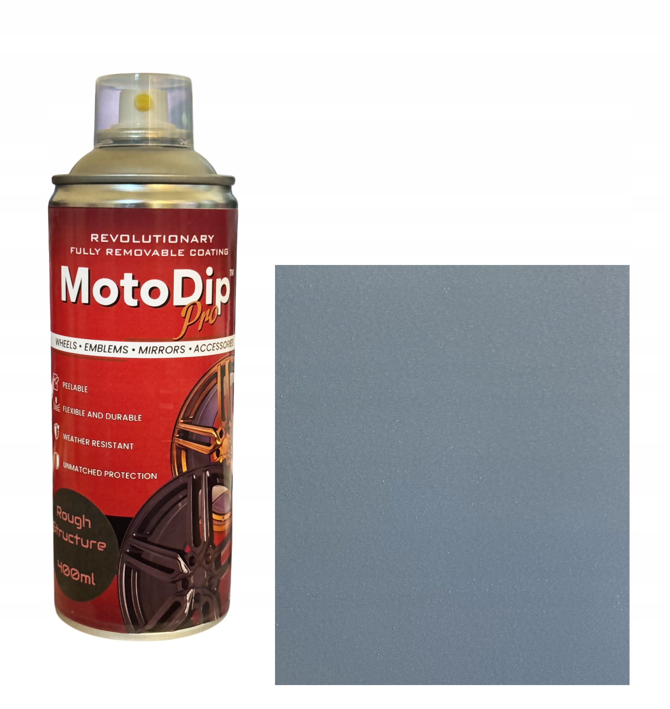 Moto Dip powłoka gumowa strukturalna Antracyt Antracytowy mat 400ml