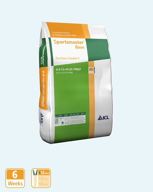 Hnojivo ICL Sportsmaster Pre-Stress Double K, 06-00-12 +14CaO +5MgO, 25kg